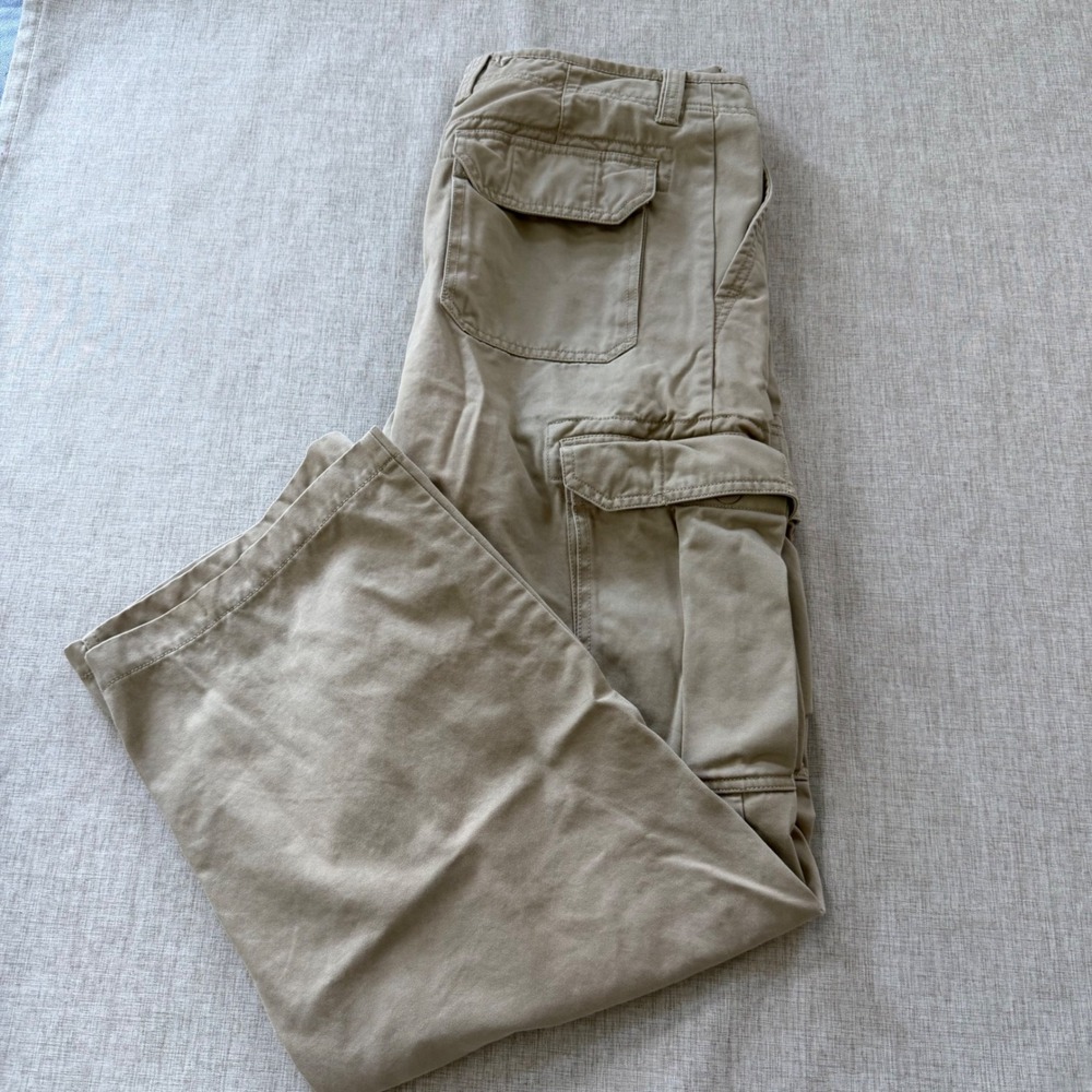 Vintage Y2K Gap Cargo Pants Men's 35x32 Relaxed Fit Utility wide leg Skater